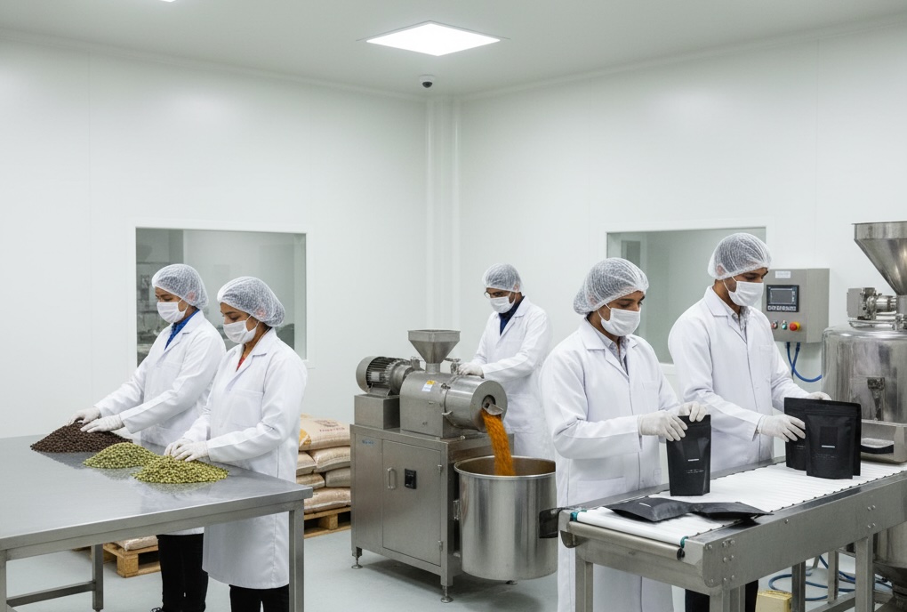 Custom spice blends India private label organic spice manufacturing - garam masala, curry powders, and international seasonings from Kerala